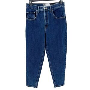 Levi's Silver Tab Mom Jeans Womens Size 30 Dark Wash High Rise
